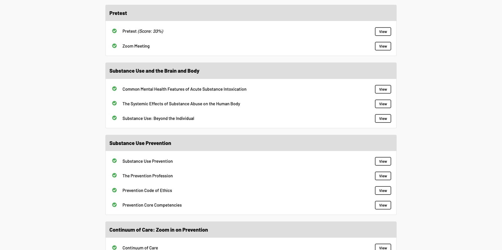GrayMatters Academy — Module Content
