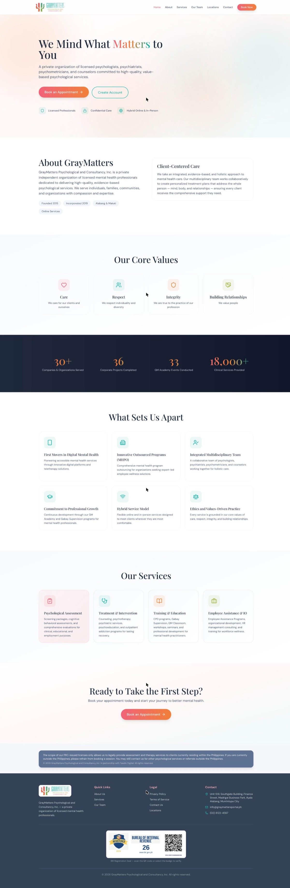 GrayMatters Philippines — Mental Health Tech